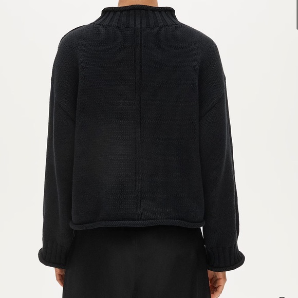 J Crew 2025 Rollneck Sweater Black Small - Picture 3 of 5